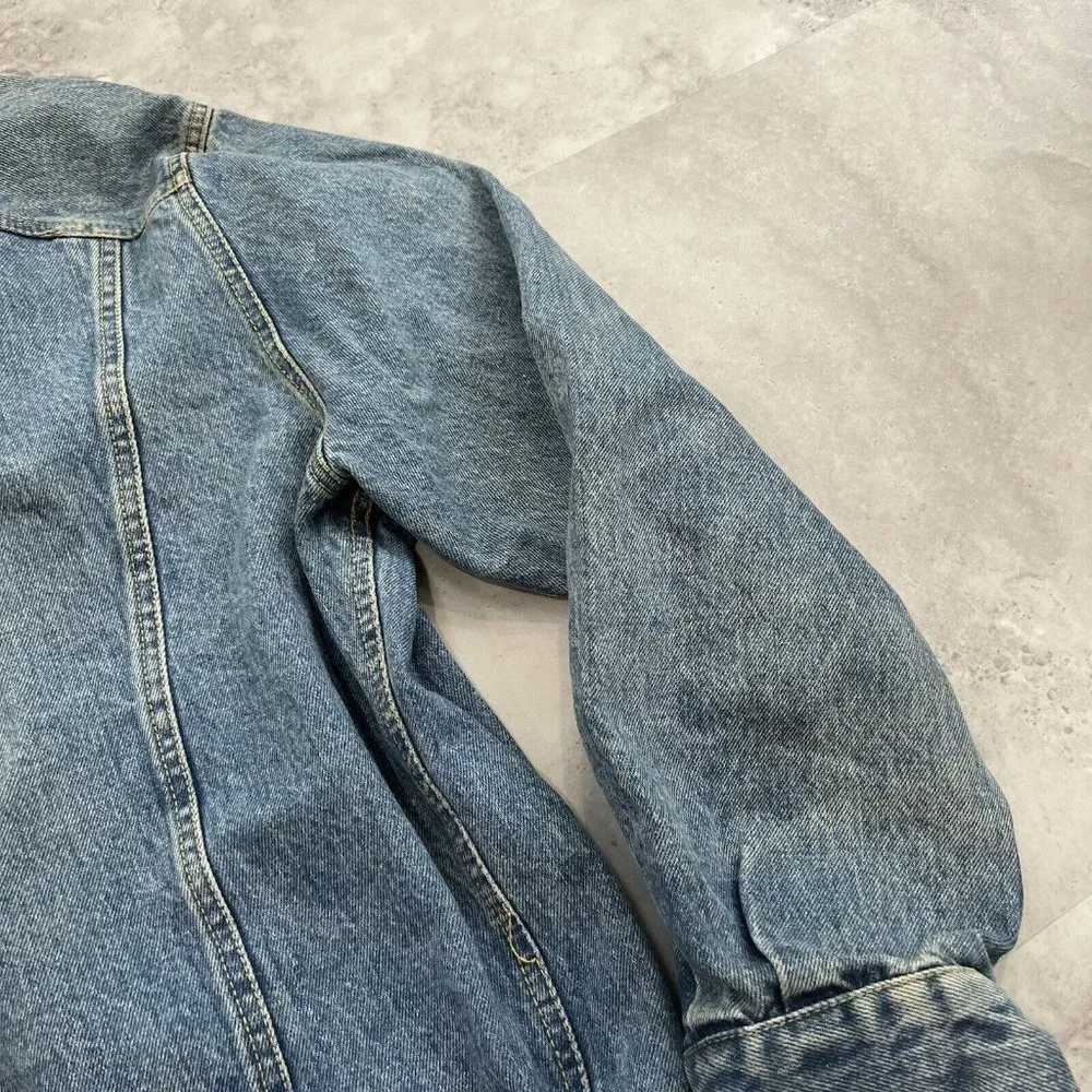 Vintage Guess Georges Marciano Denim Jean Jacket Mens Size Large 80s Big‎ Logo